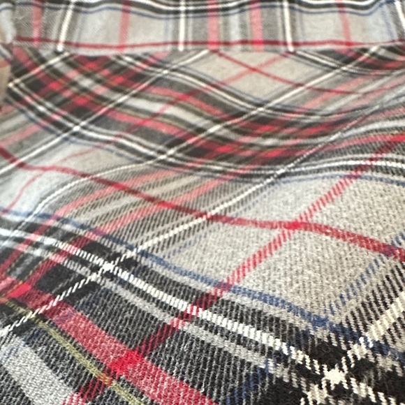 TOMMY HILFIGER | Red Black and Blue Cotton Plaid Mini Dress - Picture 5 of 11